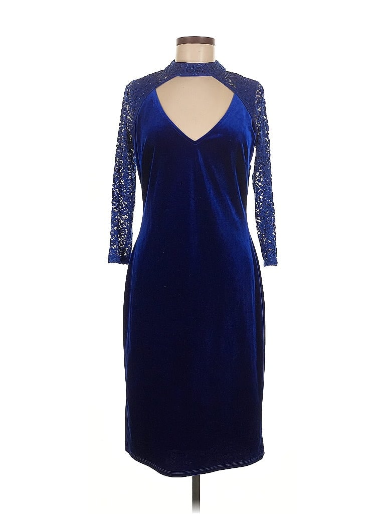 Pre-owned Marina Cocktail Dress In Blue