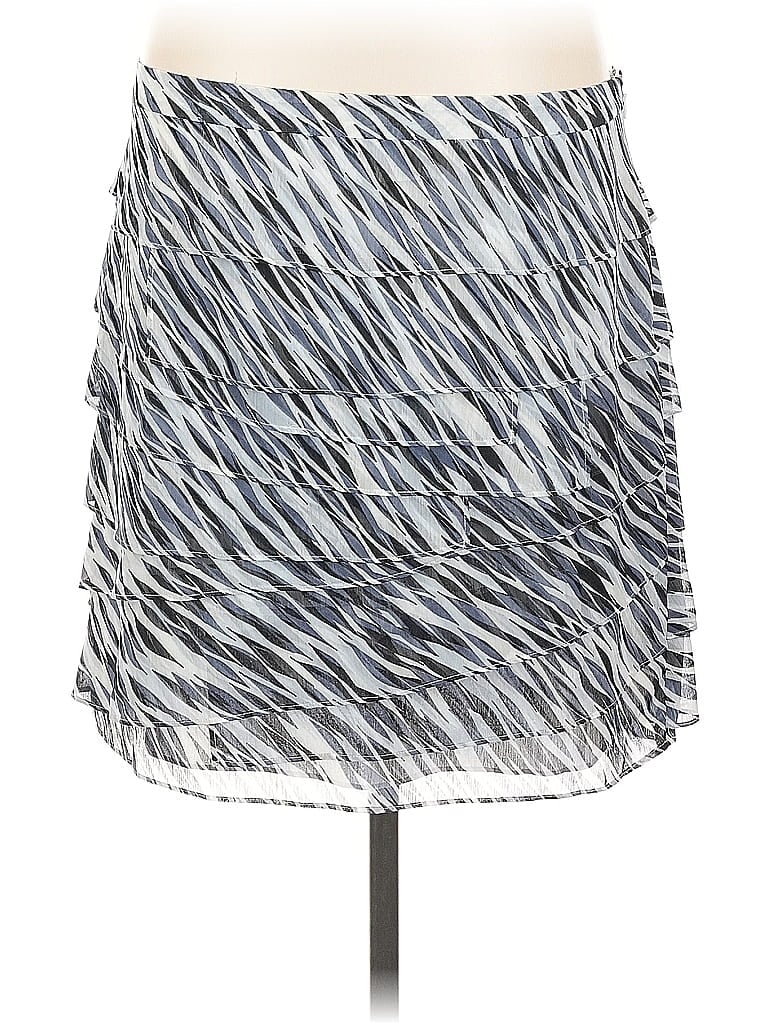 Pre-owned Ann Taylor Factory Casual Skirt In Silver