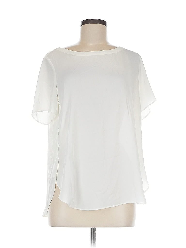 Click to view more detailed imagery on our partner's website Pre-owned Banana Republic Factory Store Short Sleeve Blouse In White
