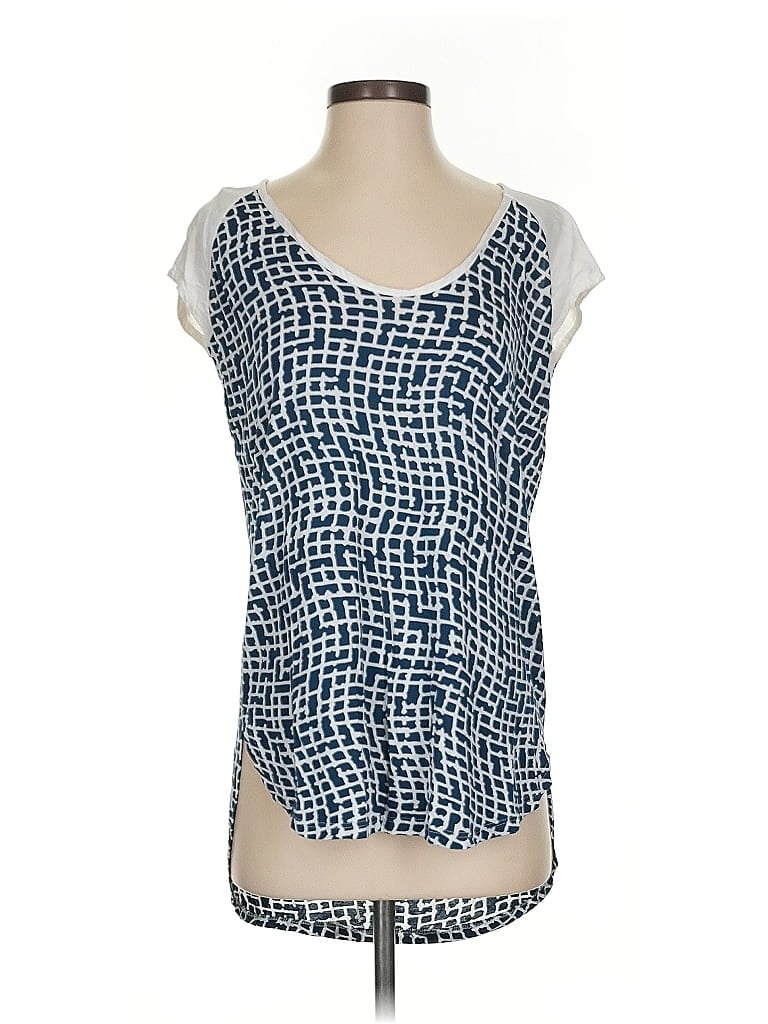 Pre-owned Porridge Tank Top Blue Square Neckline Tops
