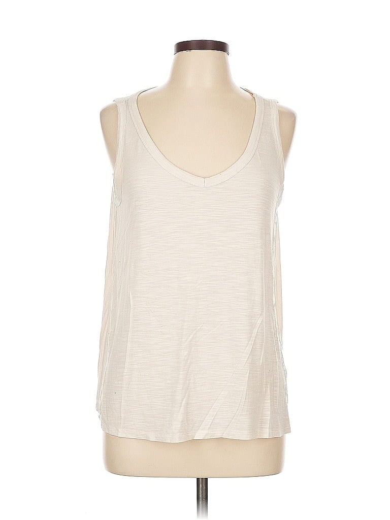 Pre-owned Luxe Sleeveless T-shirt In White