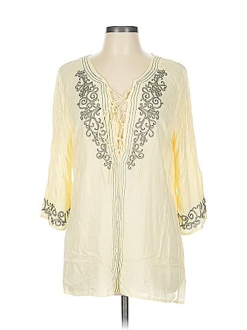 One World 3/4 Sleeve Blouse (view 1)