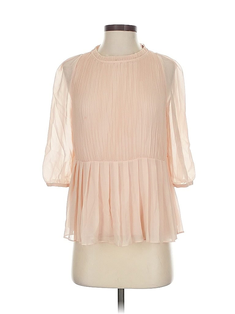 Pre-owned Ted Baker 3/4 Sleeve Blouse In Pink