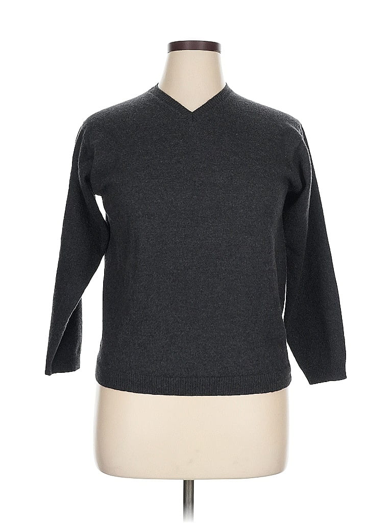 Pre-owned Banana Republic Wool Pullover Sweater In Black