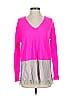 Lilly Pulitzer 100% Cashmere Color Block Pink Cashmere Pullover Sweater Size XXS - XS - photo 1