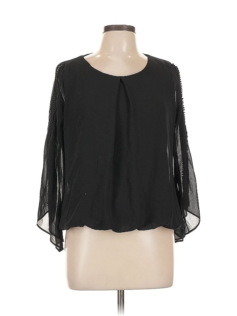 Pre-owned Bcx 3/4 Sleeve Blouse In Black