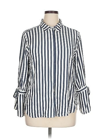 Velvet Heart 3/4 Sleeve Button-Down Shirt (view 1)