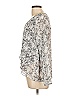 Paper Crane 100% Polyester Gray Silver Long Sleeve Blouse Size L - photo 5