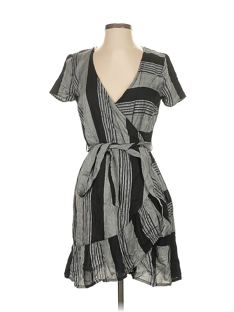 Pre-owned Blue Rain Casual Dress In Gray