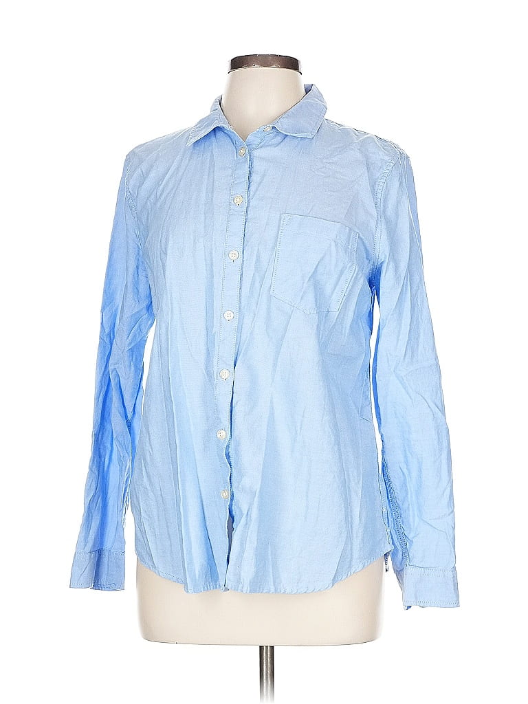 Click to view more detailed imagery on our partner's website Pre-owned G.h. Bass & Co. Long Sleeve Button Down Shirt In Blue