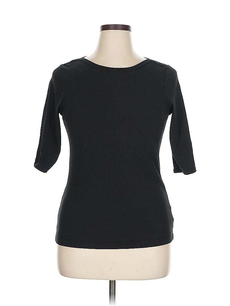 Pre-owned G-star Raw 3/4 Sleeve Top Black Boatneck Tops