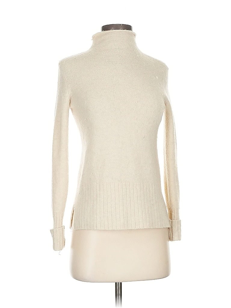 Pre-owned Madewell Turtleneck Sweater In White