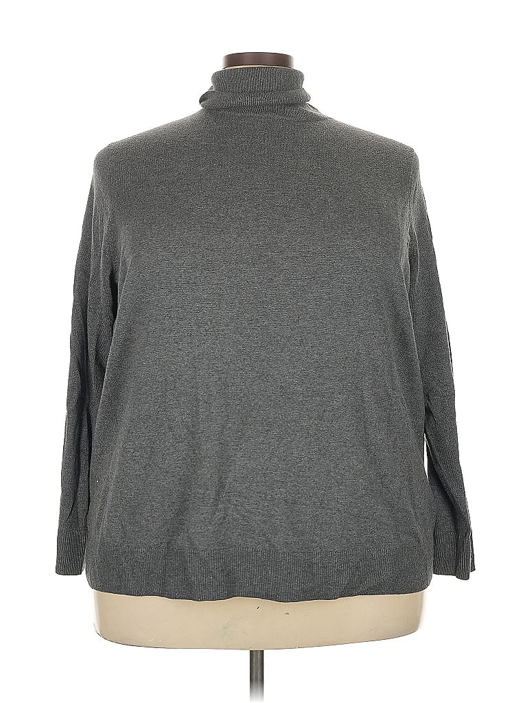 Pre-owned Amazon Essentials Turtleneck Sweater In Gray