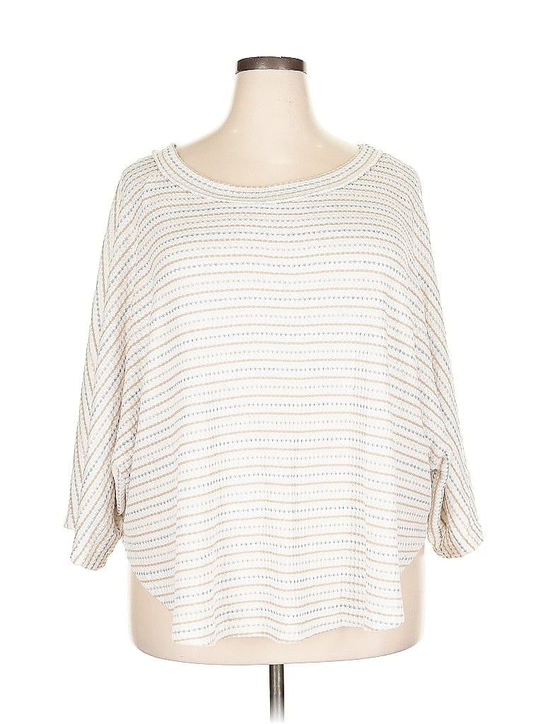 Pre-owned Ces Femme Pullover Sweater In White