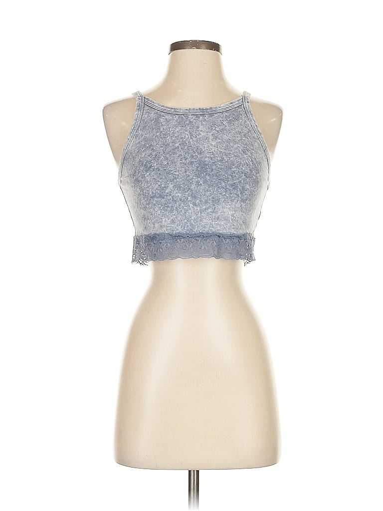 Pre-owned Colsie Sleeveless Top Blue Halter Neckline Tops