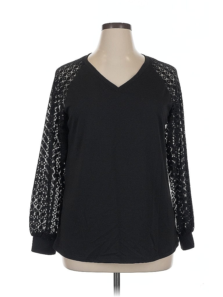 Pre-owned Automet Long Sleeve Blouse In Black