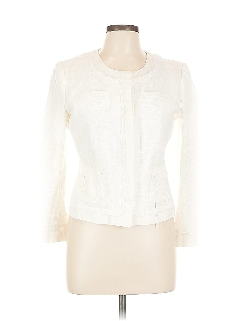 Pre-owned Ann Taylor Jacket In White