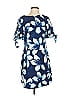 DressBarn Print Blue Cocktail Dress Size 4 - photo 1