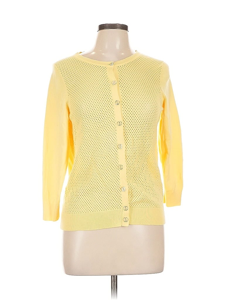 Pre-owned The Limited Cardigan Sweater In Yellow