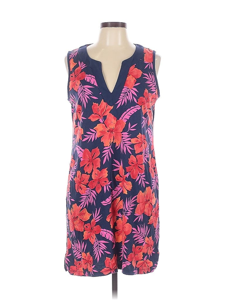 Pre-owned Lands' End Cocktail Dress In Blue