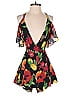 Privacy Please 100% Polyester Tropical Black Romper Size XXS (estimated) - photo 1