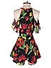 Privacy Please 100% Polyester Tropical Black Romper Size XXS (estimated) - photo 2