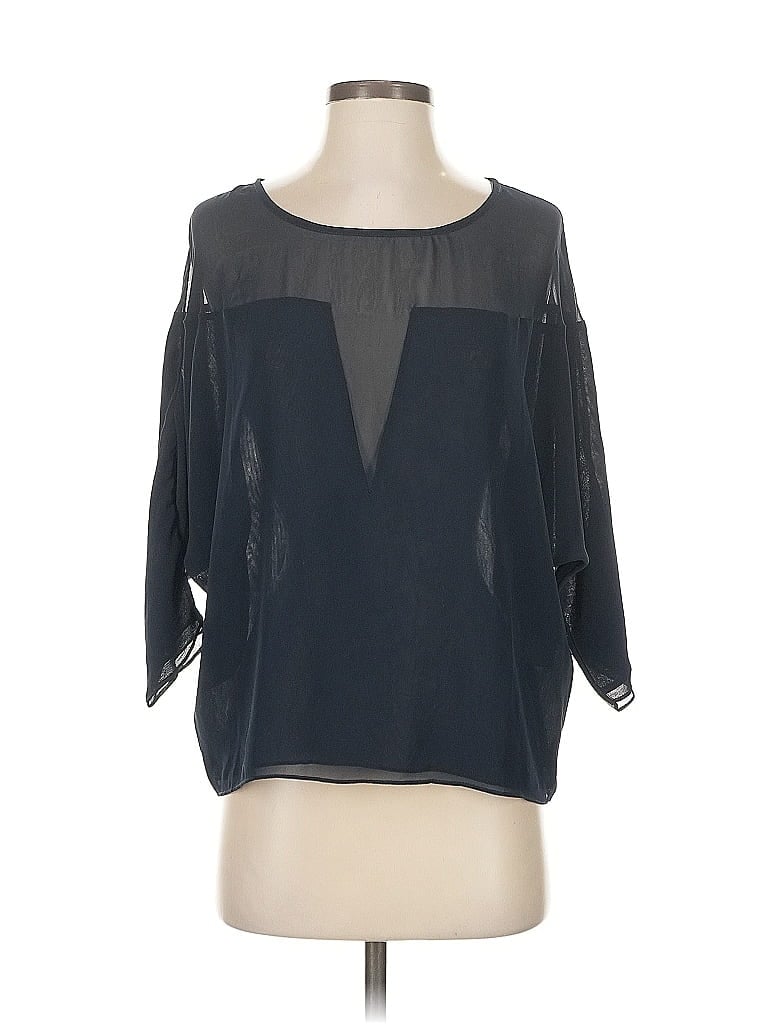 Pre-owned Stylein 3/4 Sleeve Blouse In Black