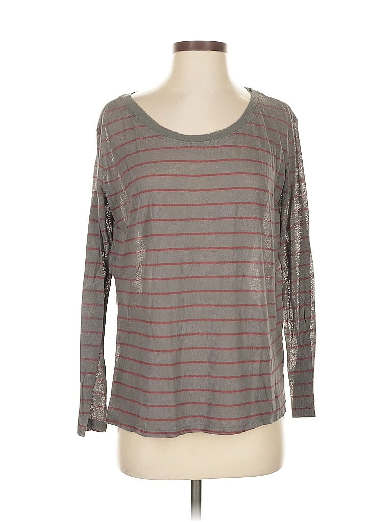 Pre-owned We The Free 3/4 Sleeve T-shirt In Gray