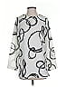 Kathy Ireland 100% Polyester Silver 3/4 Sleeve Blouse Size S - photo 1