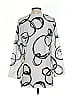 Kathy Ireland 100% Polyester Silver 3/4 Sleeve Blouse Size S - photo 2
