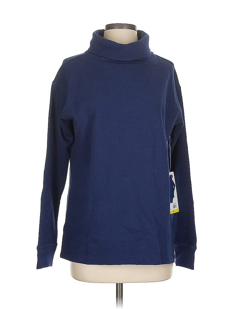 Pre-owned Assorted Brands Turtleneck Sweater In Blue