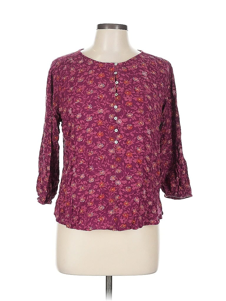 Pre-owned Mason & Belle 3/4 Sleeve T-shirt In Purple