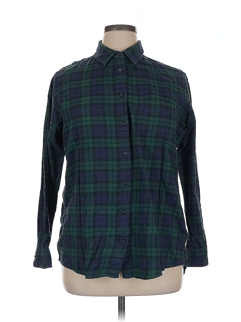 Click to view more detailed imagery on our partner's website Pre-owned Uniqlo Long Sleeve Button Down Shirt In Green