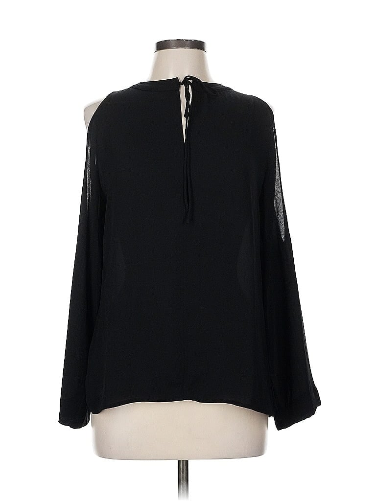 Pre-owned Ann Taylor Loft 3/4 Sleeve Blouse In Black