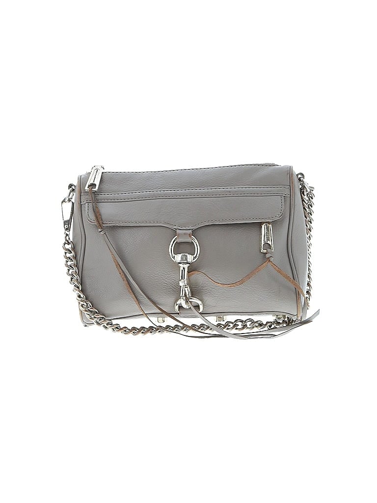 Click to view more detailed imagery on our partner's website Pre-owned Rebecca Minkoff Leather Crossbody Bag In Gray