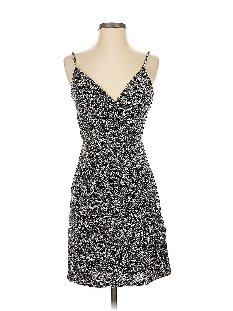 Pre-owned Express Cocktail Dress In Gray