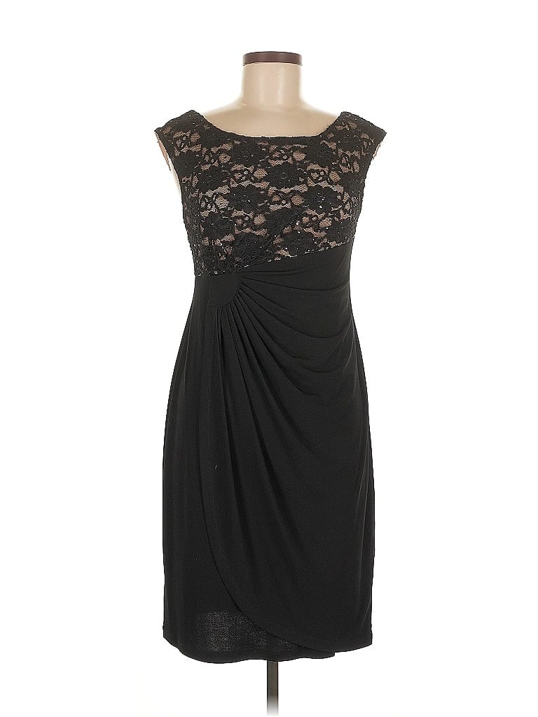 Pre-owned Connected Apparel Cocktail Dress In Black