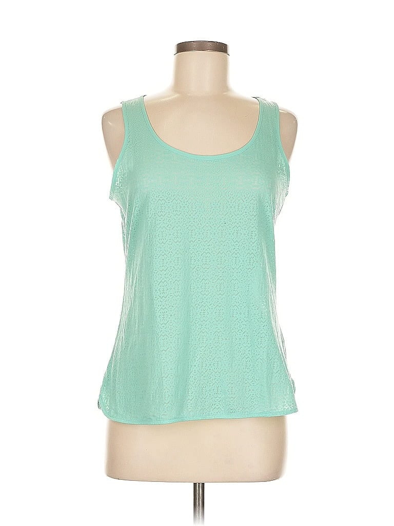 Pre-owned The Limited Sleeveless Top Green Scoop Neck Tops