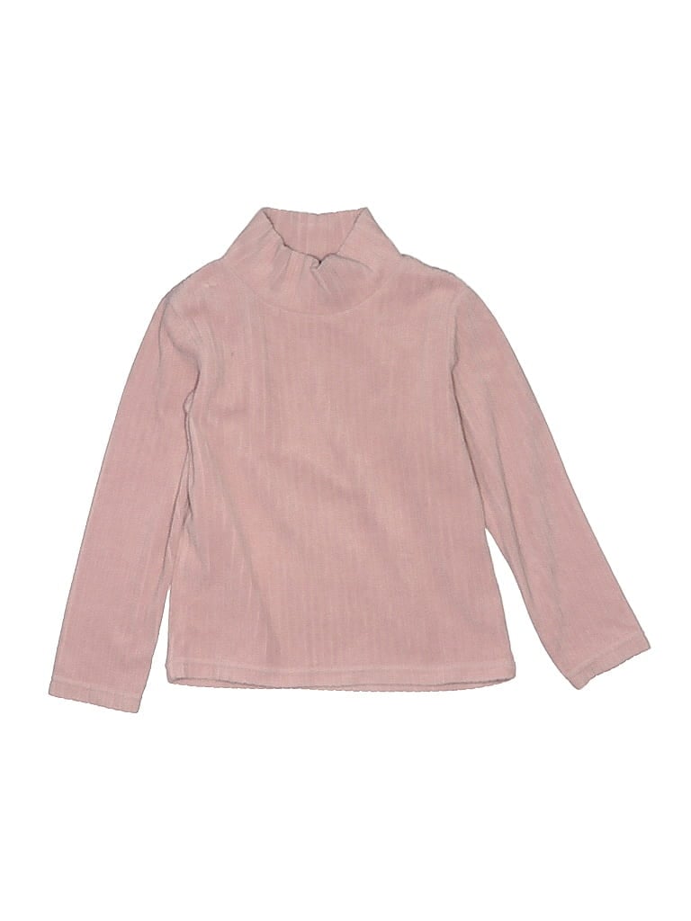Pre-owned Uniqlo Kids' Turtleneck Sweater In Pink