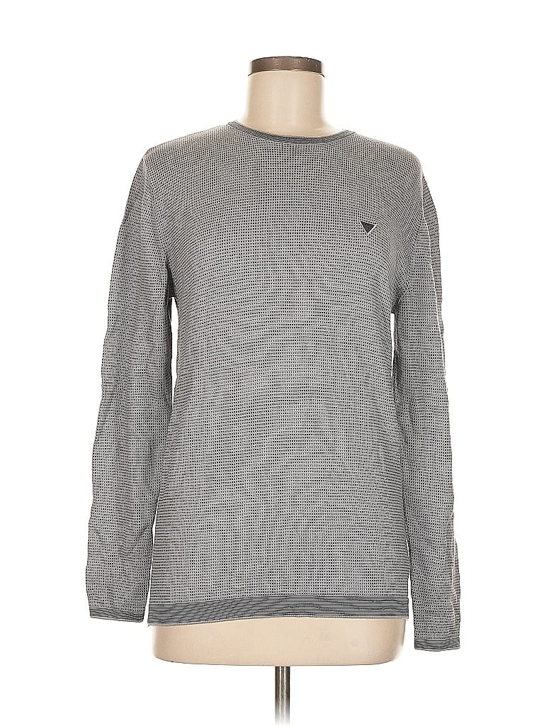 Pre-owned Guess Sweatshirt In Gray