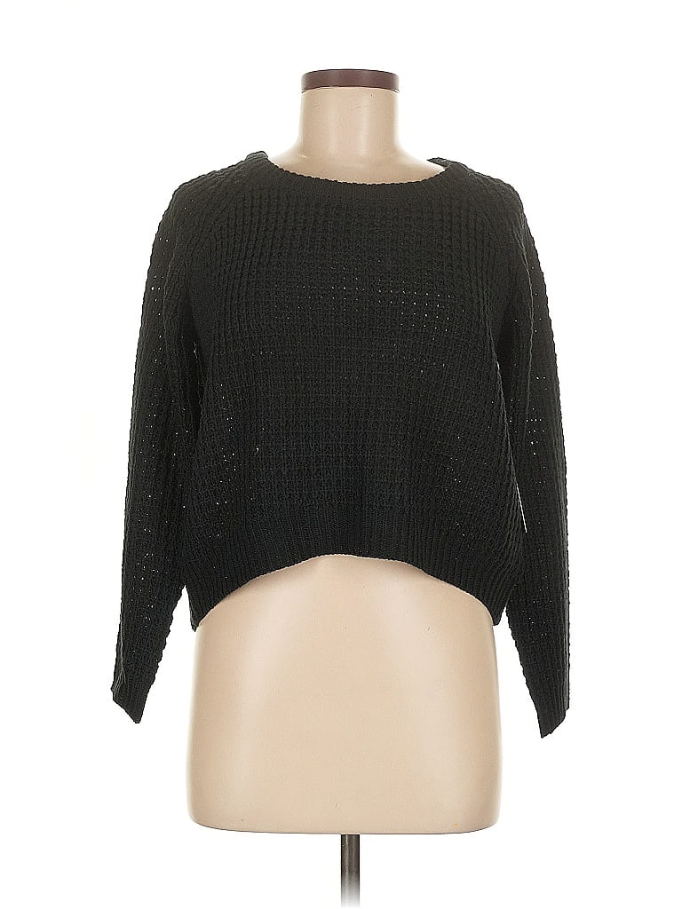 Pre-owned Bcbgmaxazria Pullover Sweater In Black