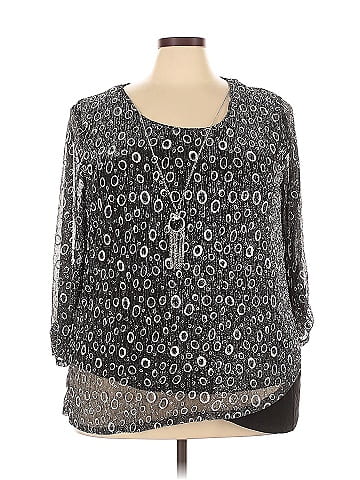 NY Collection 3/4 Sleeve Blouse (view 1)