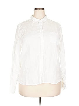 Garnet Hill Long Sleeve Button Down Shirt