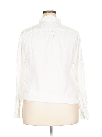 Garnet Hill Long Sleeve Button-Down Shirt (view 2)