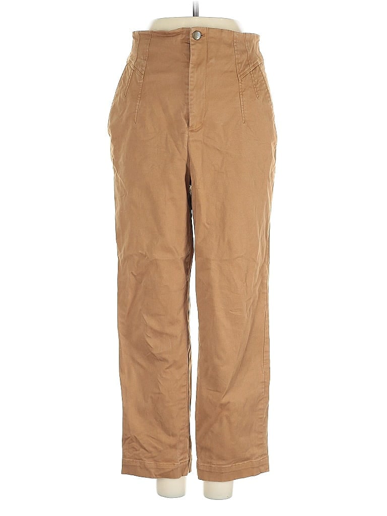Pre-owned Intermix Khaki Pant In Brown