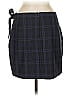 Express Plaid Blue Casual Skirt Size 8 - photo 2