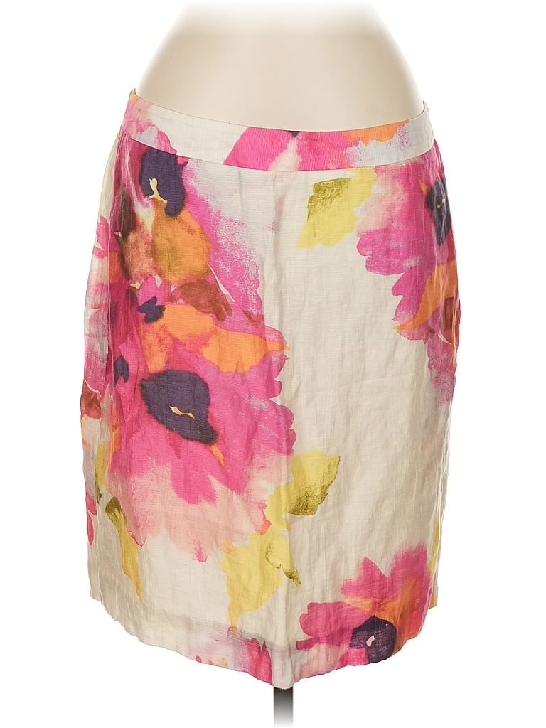 Pre-owned Ann Taylor Loft Casual Skirt In White