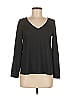Lost April 100% Polyester Black Long Sleeve Top Size M - photo 1