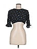 WeWoreWhat 100% Viscose Black Short Sleeve Top Size M - photo 1