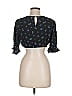 WeWoreWhat 100% Viscose Black Short Sleeve Top Size M - photo 2
